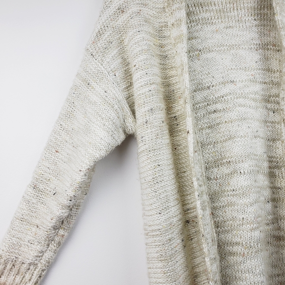 Potters Pot Oatmeal Speckled Cardigan Sz Sm EUC - Picture 3 of 9